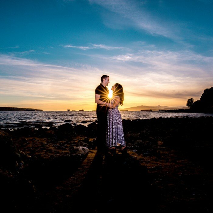 English Bay Engagement Vancouver