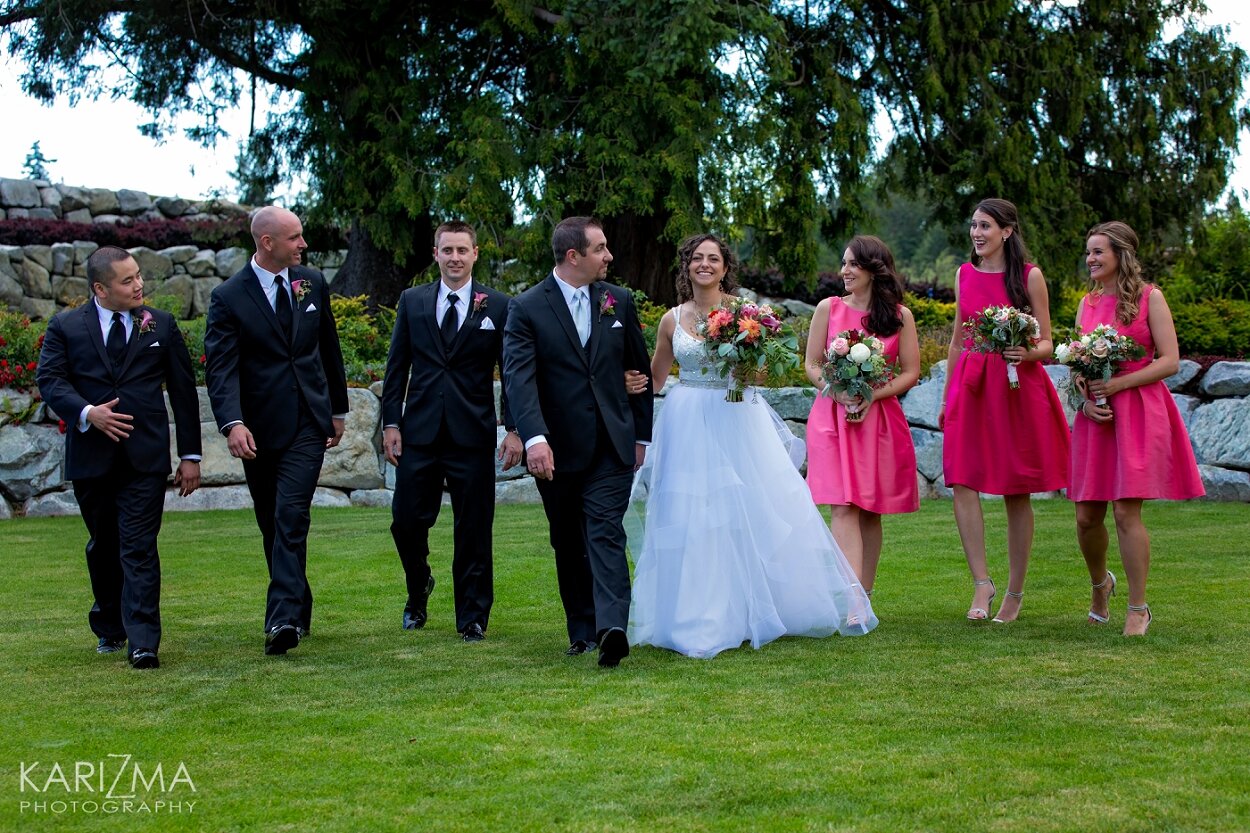 Villa di Fonti wedding Surrey bridal party