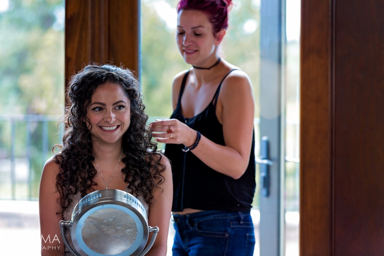 Villa di Fonti wedding Surrey bride getting ready