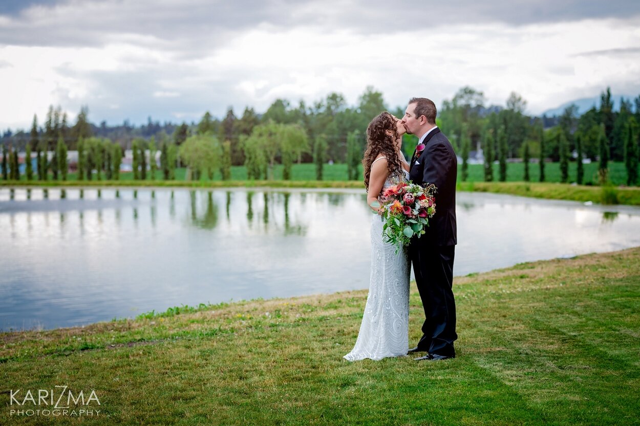 Villa di Fonti wedding Surrey bride and groom