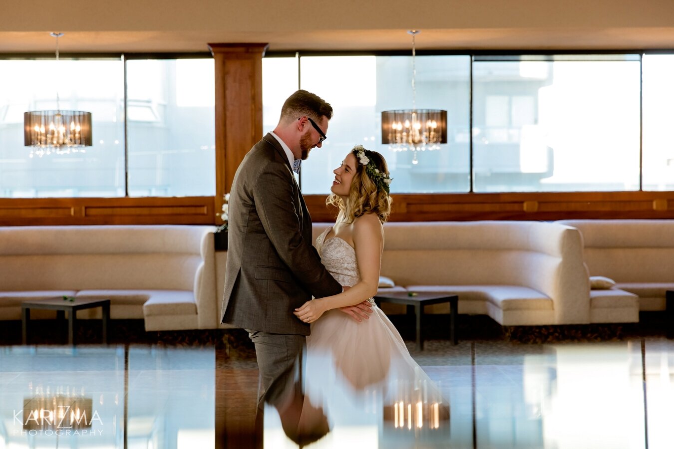 Diamond Ballroom Wedding Vancouver first dance