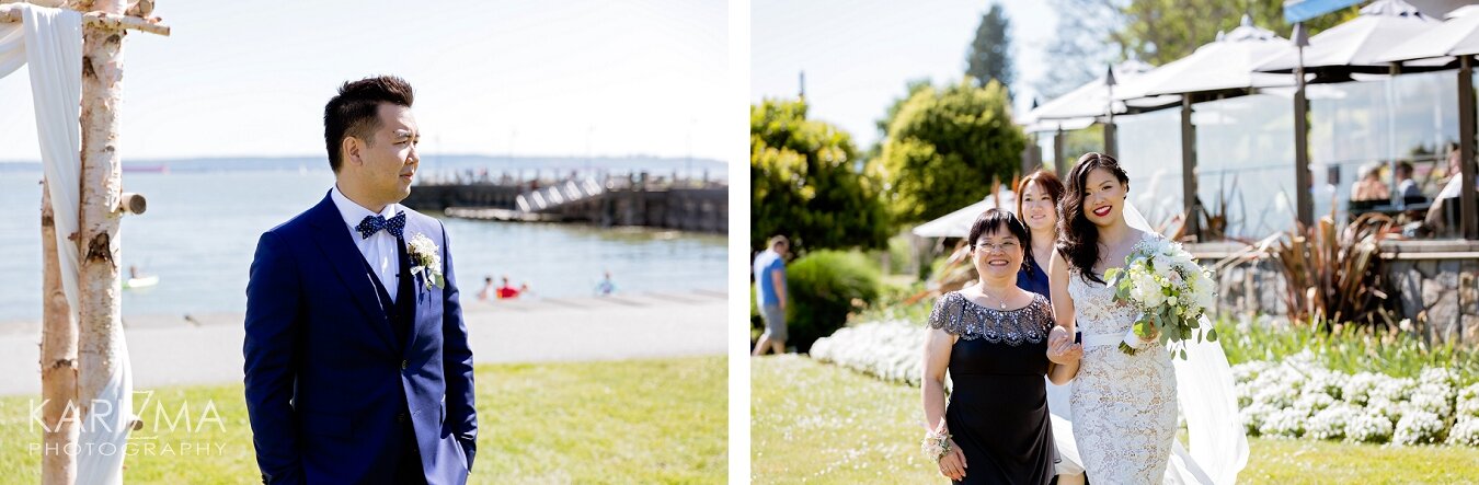 The Beach House Restaurant Wedding ceremony